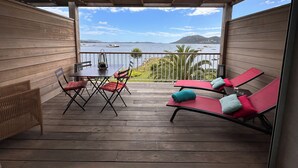 Outdoor dining - Waterfront apartment 2/3 pers. Porto-Vecchio (Porto-Vecchio)