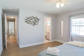 3 bedrooms, iron/ironing board, travel cot, WiFi