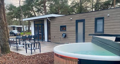 Vacation home Sallandse Heuvelrug, Hellendoorn, Zwolle in nature with Luxe Hottub