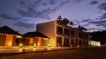 Luxury Tent | Desk, laptop workspace, soundproofing, iron/ironing board