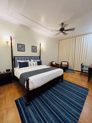 Royal Room, Mountain View | Desk, laptop workspace, soundproofing, iron/ironing board - Roop Garh Palace (Jamwa Ramgarh)
