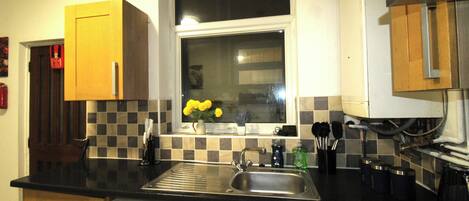 Shared fridge, microwave