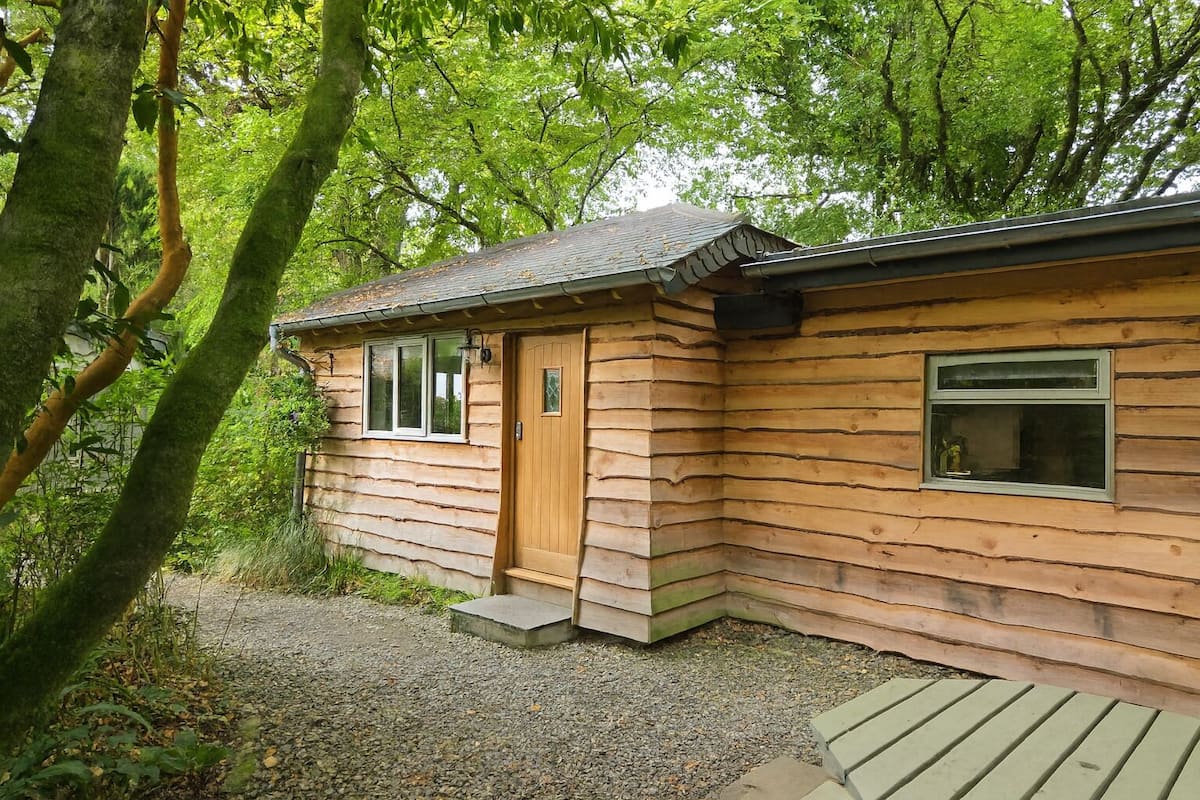 Deluxe-Chalet, 1 Schlafzimmer, Gartenblick | Terrasse/Patio