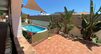 Villa with pool and views of the sea and Cape Cope