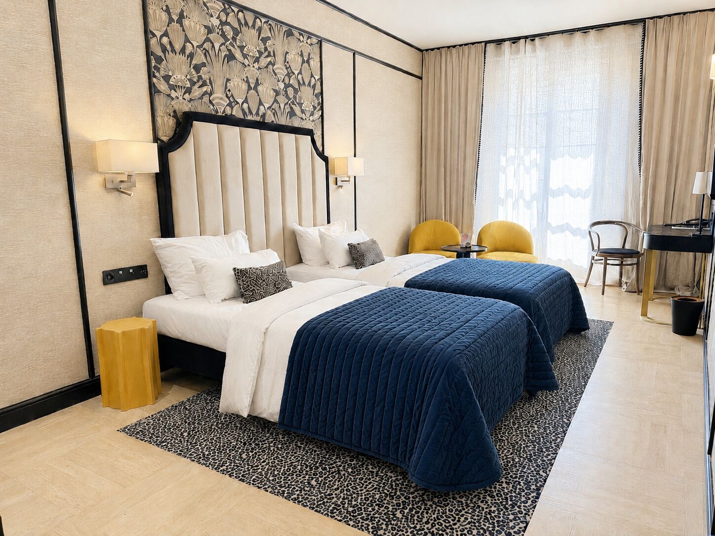 Deluxe Double or Twin Room | Hypo-allergenic bedding, down duvets, minibar, laptop workspace