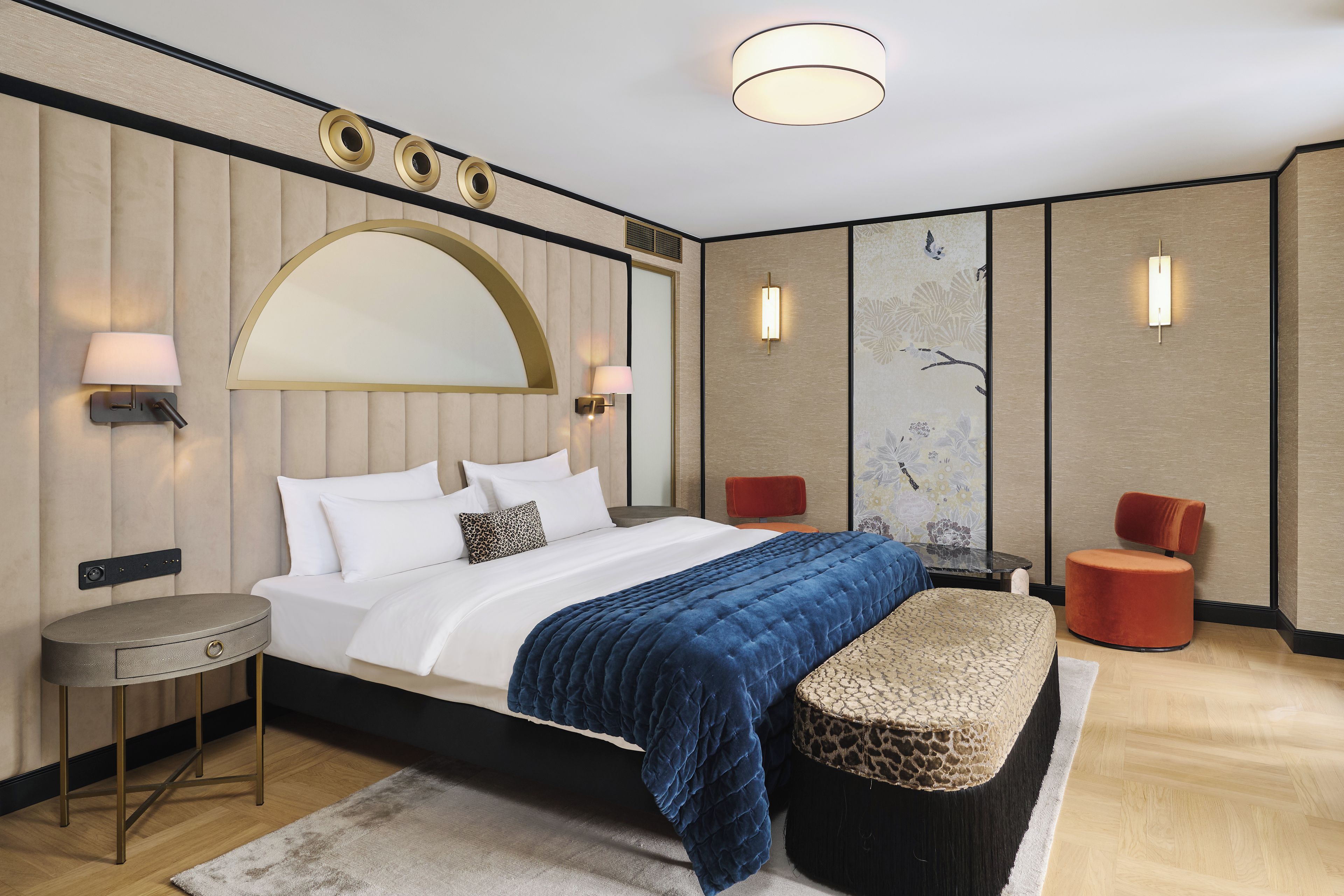Hypo-allergenic bedding available, down comforters, minibar