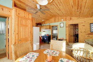 House (2 Bedrooms) | Interior - Boat Dock & Fire Pit: Waterfront Home in Crosslake (Crosslake)