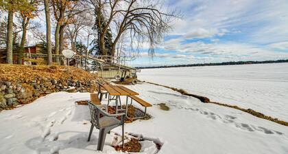 Boat Dock & Fire Pit: Waterfront Home in Crosslake