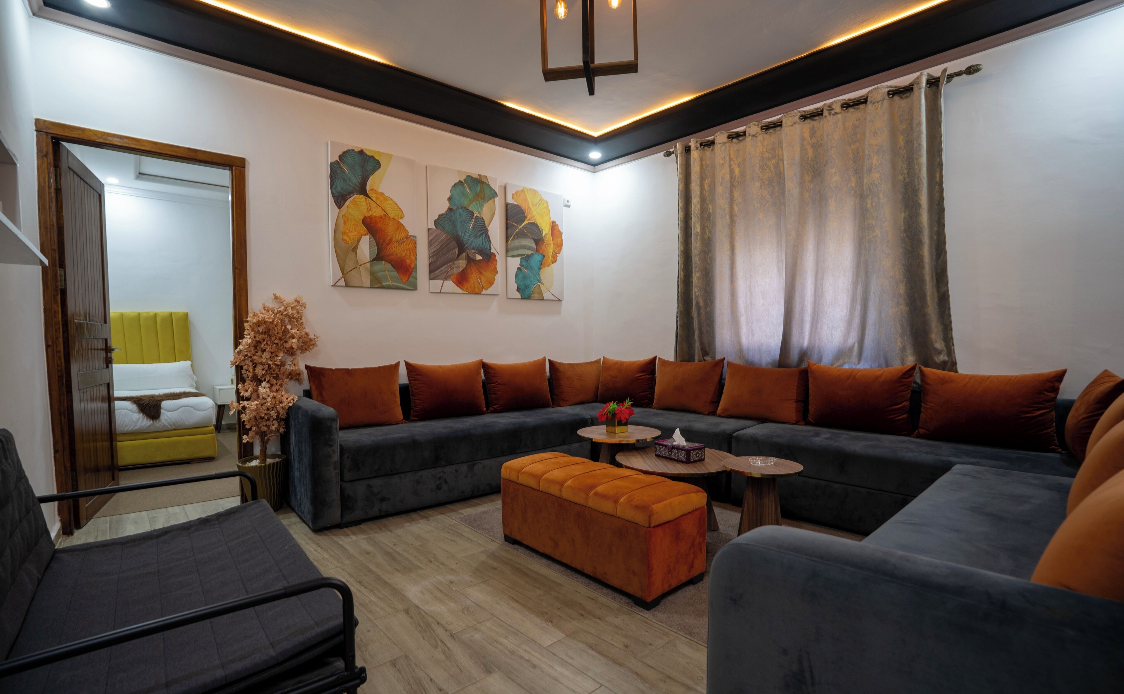 Suite luxueuse | Aire de séjour | Téléviseur