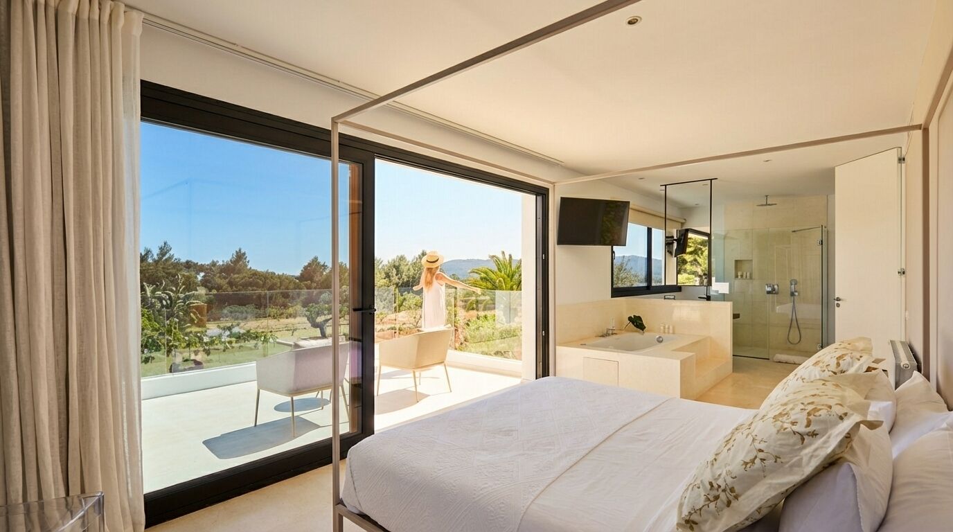 8 habitaciones, escritorio y tabla de planchar con plancha 