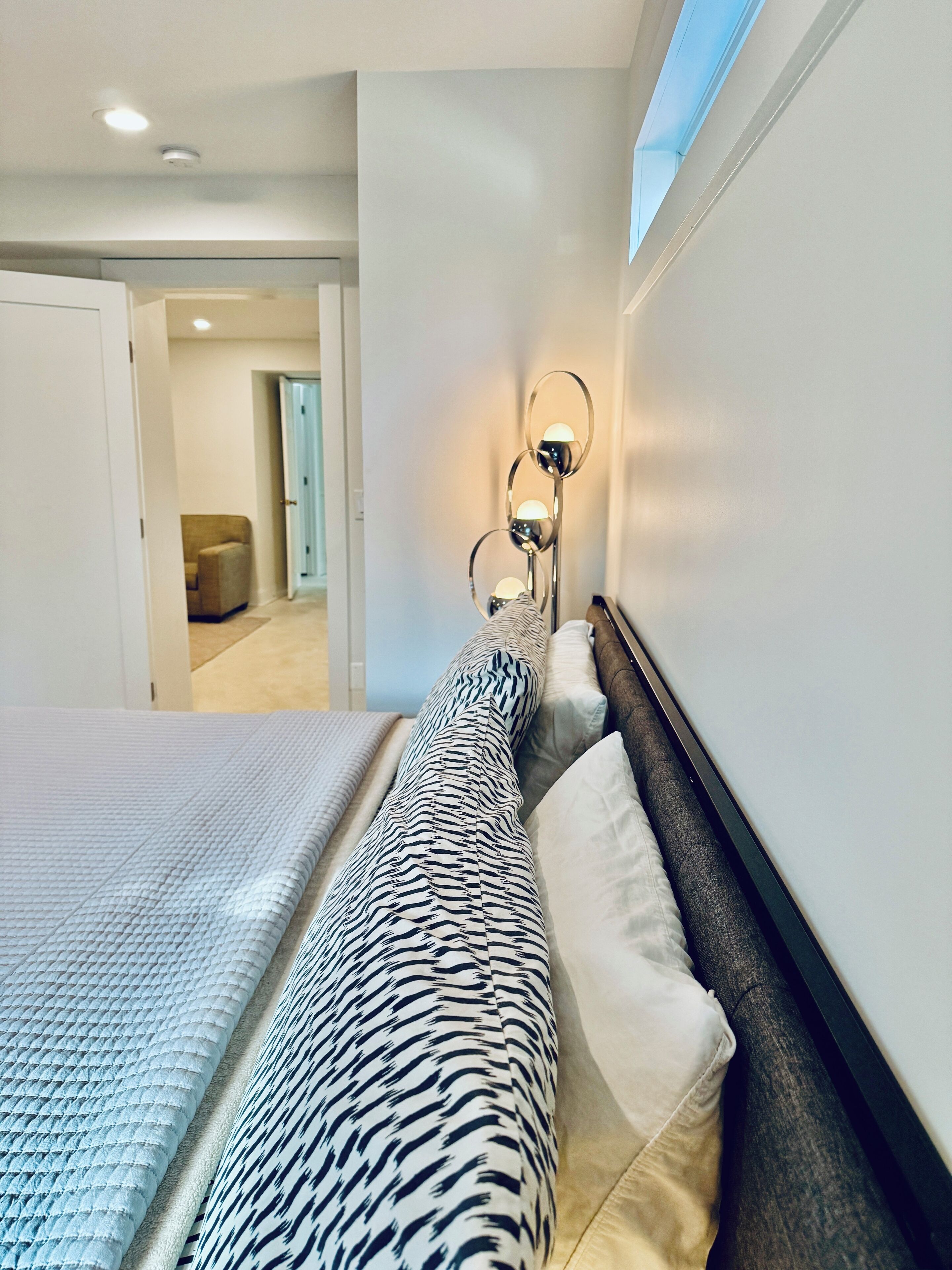 1 bedroom, iron/ironing board, travel crib, WiFi