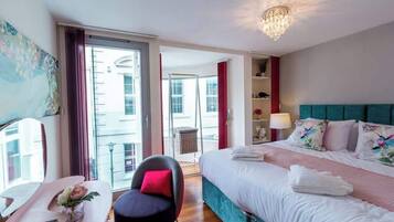 4 bedrooms, iron/ironing board, travel cot, WiFi