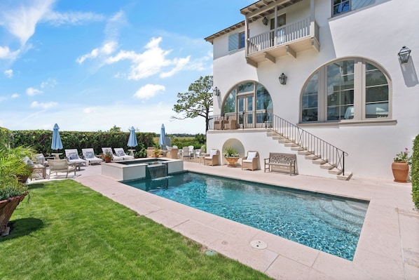A heated pool