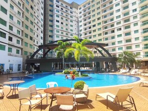 Indoor pool, outdoor pool