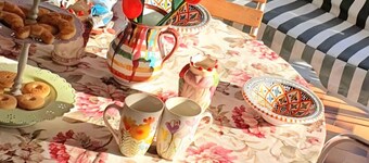 Cozy detached apartment with sea view and furnished covered terrace