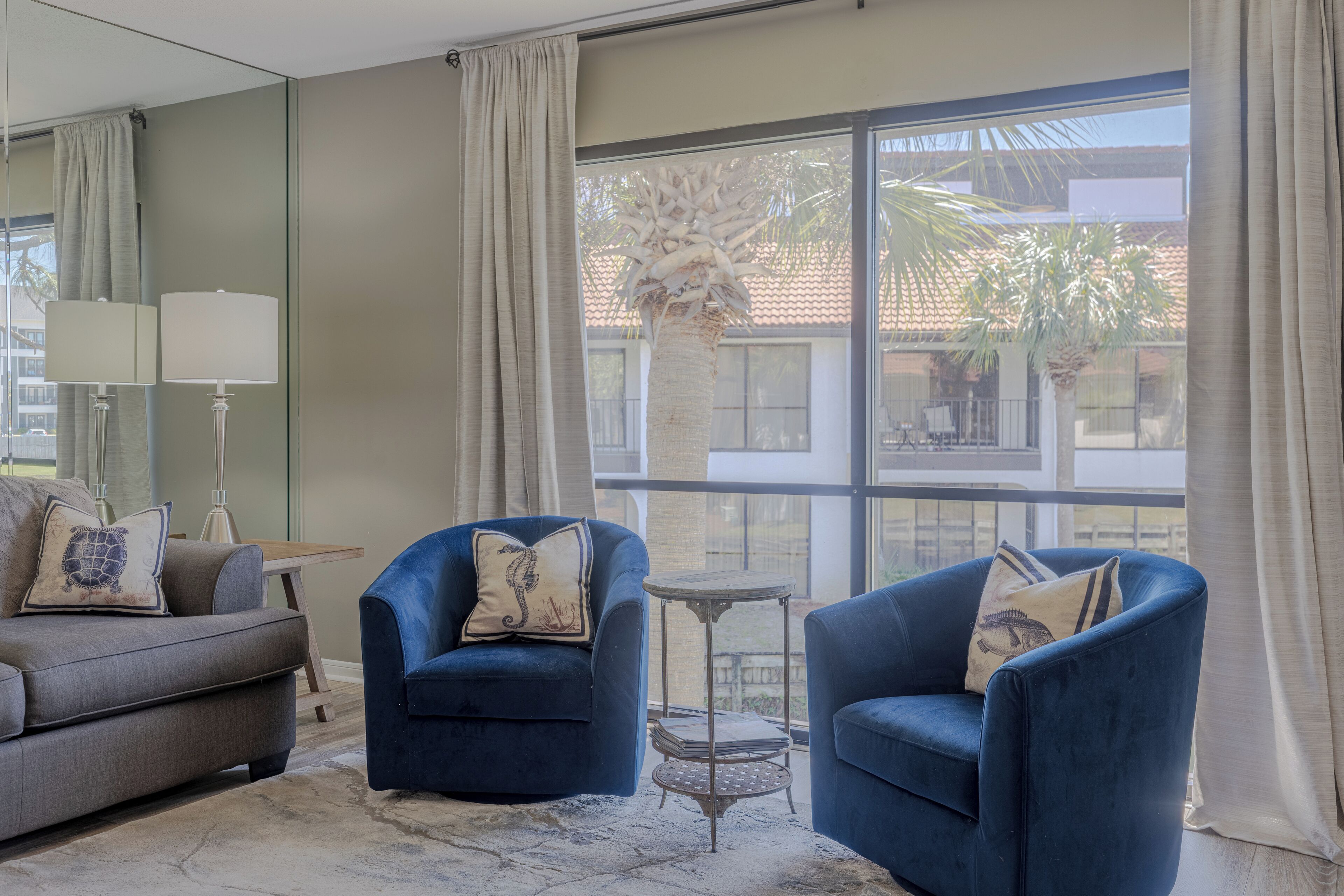 Condo, Multiple Beds, Balcony (Edgewater Golf Villa 2107) | Living area | 50-inch flat-screen TV with digital channels