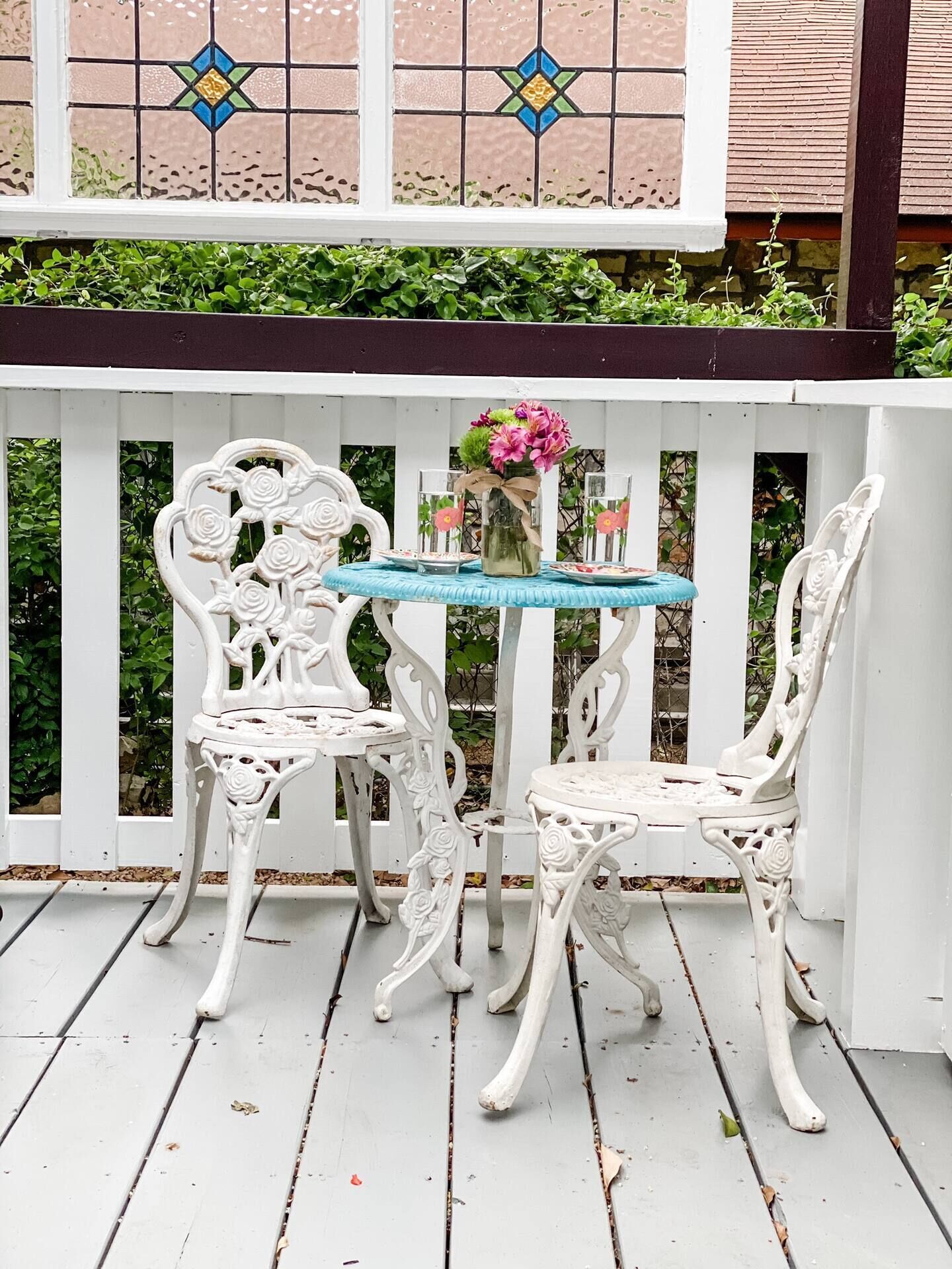 屋外ダイニングエリア