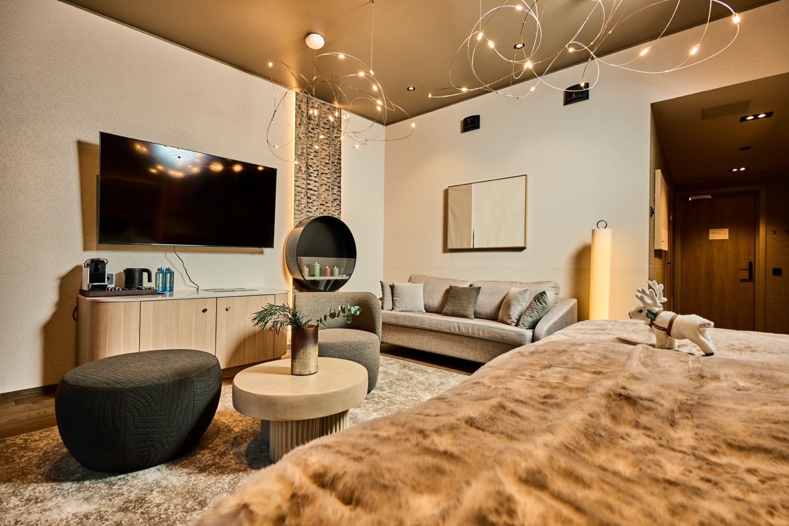 Spiseområde på rommet