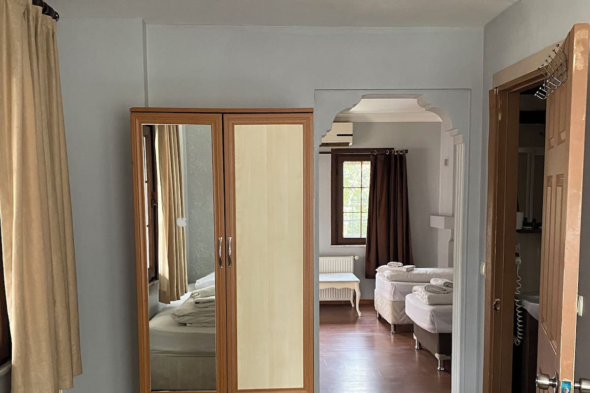 Quadruple Room, Balcony, Sea View | In-room safe, desk, laptop workspace, free WiFi