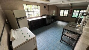 Shared fridge, microwave