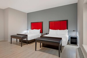 Standard Room, 2 Queen Beds, Non Smoking | Premium bedding, desk, laptop workspace, blackout drapes