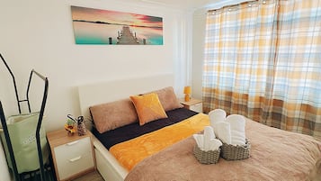 1 bedroom, iron/ironing board, travel crib, free WiFi