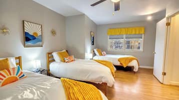 5 bedrooms, iron/ironing board, travel cot, WiFi