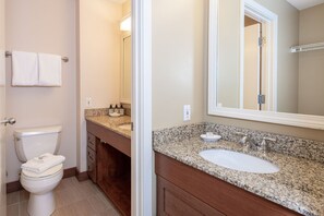 Haartrockner, Handtücher, Seife, Shampoo