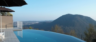 La Cornice sul Garda - Sambuco - terrace and lake view in residence with pool