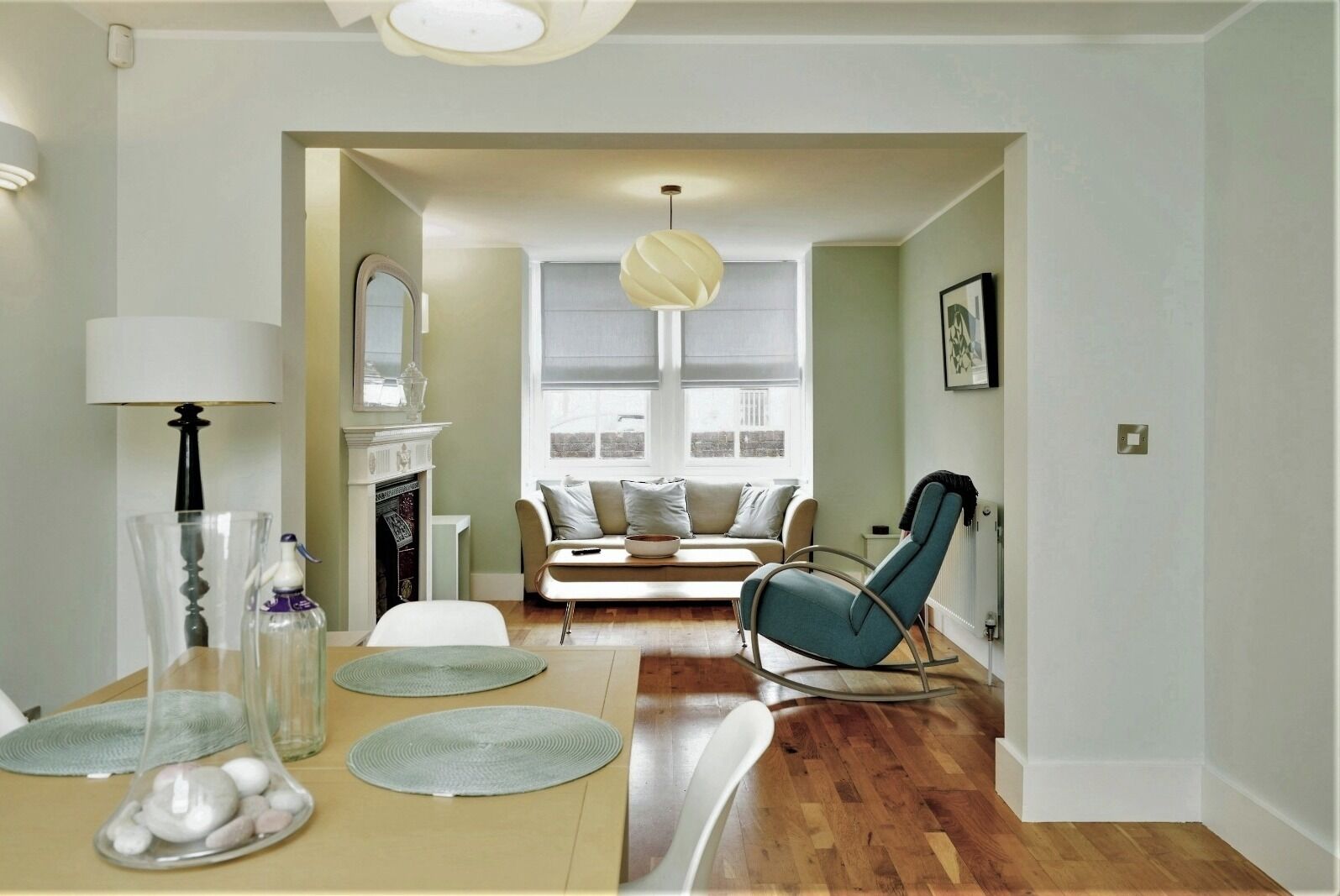 Dining and living room