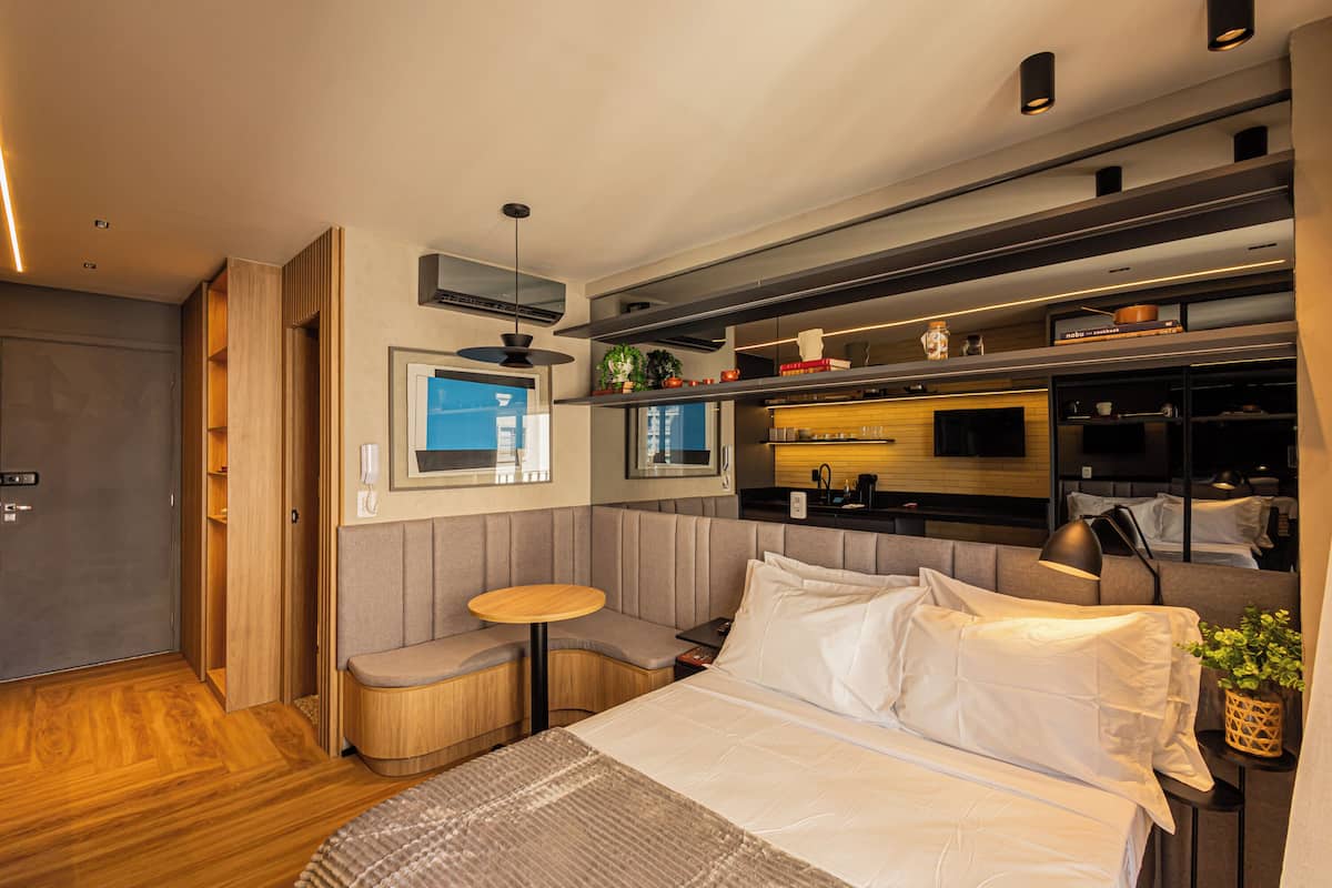 Classic Studio, City View | Minibar, laptop workspace, free WiFi
