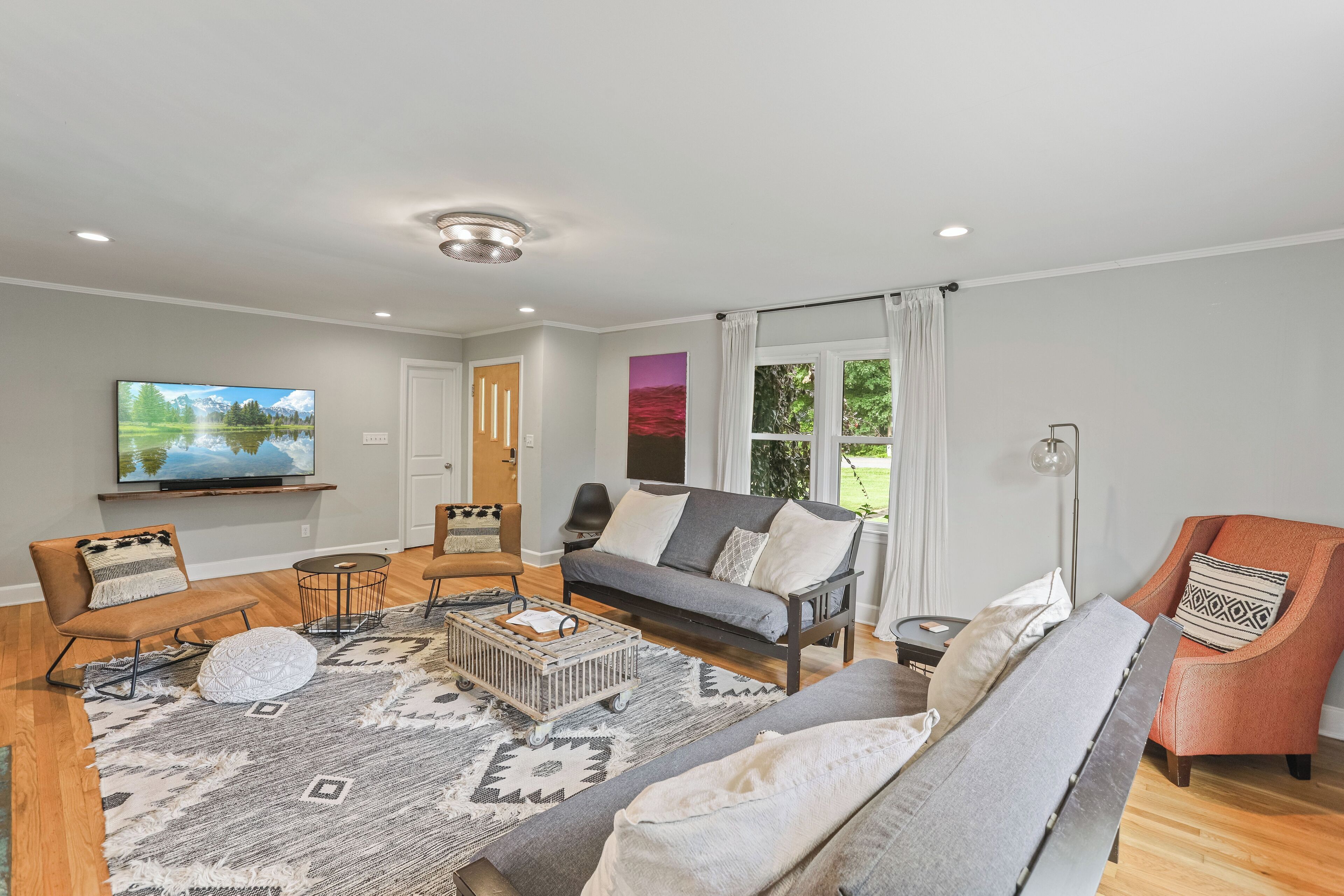 Smart-tv och en stereo