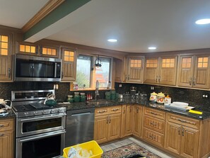 Fridge, microwave, oven, stovetop - Antler Ridge Farm House (Watkins Glen)