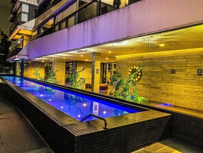 Una piscina riscaldata