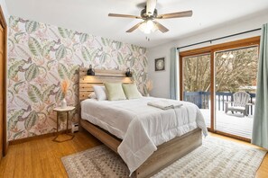 5 chambres, fer et planche à repasser, accès au Wi-Fi (inclus)