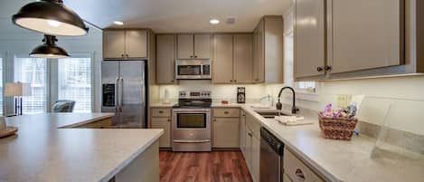 Microwave, oven, stovetop, dishwasher