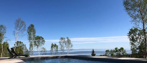 A heated pool