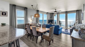 Condo, Multiple Beds, Balcony, Ocean View (Shores of Panama 1831) | Dining - Beachfront Corner Unit w/ Wrap-around Balcony, Close to Attractions! (Panama City Beach)