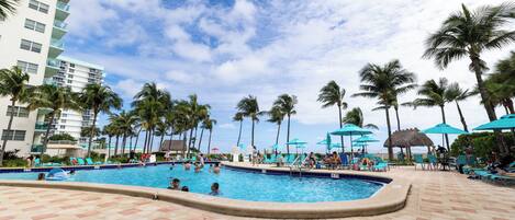 حمّام سباحة خارجي، حمّام سباحة مُدفَّأ