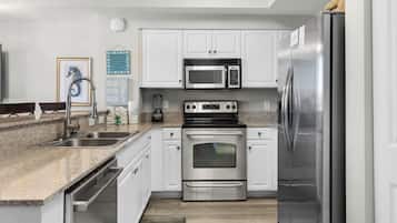 Condo, Multiple Beds, Balcony, Beach View (Shores of Panama 2308) | Private kitchen | Fridge, microwave, oven, stovetop