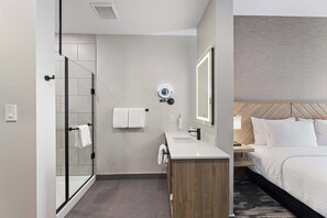 Standard Room, 1 King Bed with Sofa bed (Euro Bathroom) | Bathroom - Sandman Signature Dallas Las Colinas Hotel & Suites (Irving)