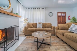 TV connectée, cheminée