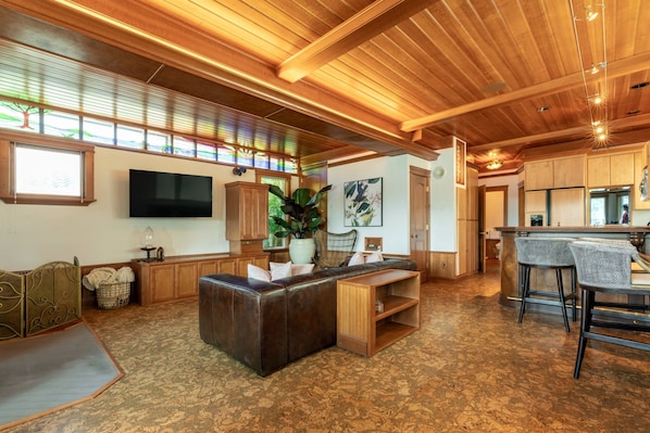 TV connectée, cheminée