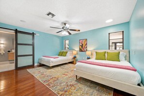 4 habitaciones, escritorio, wifi gratis y ropa de cama 