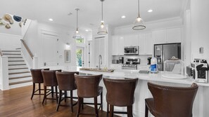 House, Multiple Beds, Patio, Garden View (The Cake Cottage) | Private kitchen | Fridge, microwave - 30A Stay With Pool & Beach Access + Free Attraction Tickets! (Santa Rosa Beach)