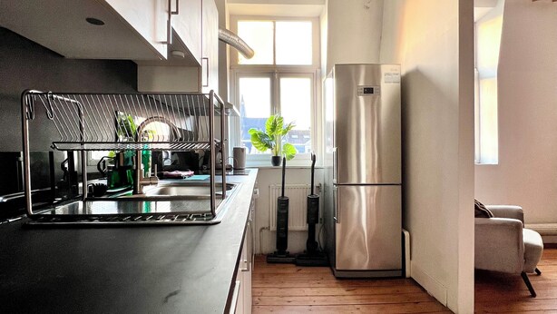 Apartment, City View | Private kitchen | Electric kettle - Spacious Family Apartment Midi (Brussels)