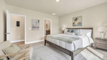 3 Schlafzimmer, Schreibtisch, Bügeleisen/Bügelbrett, Reisekinderbett