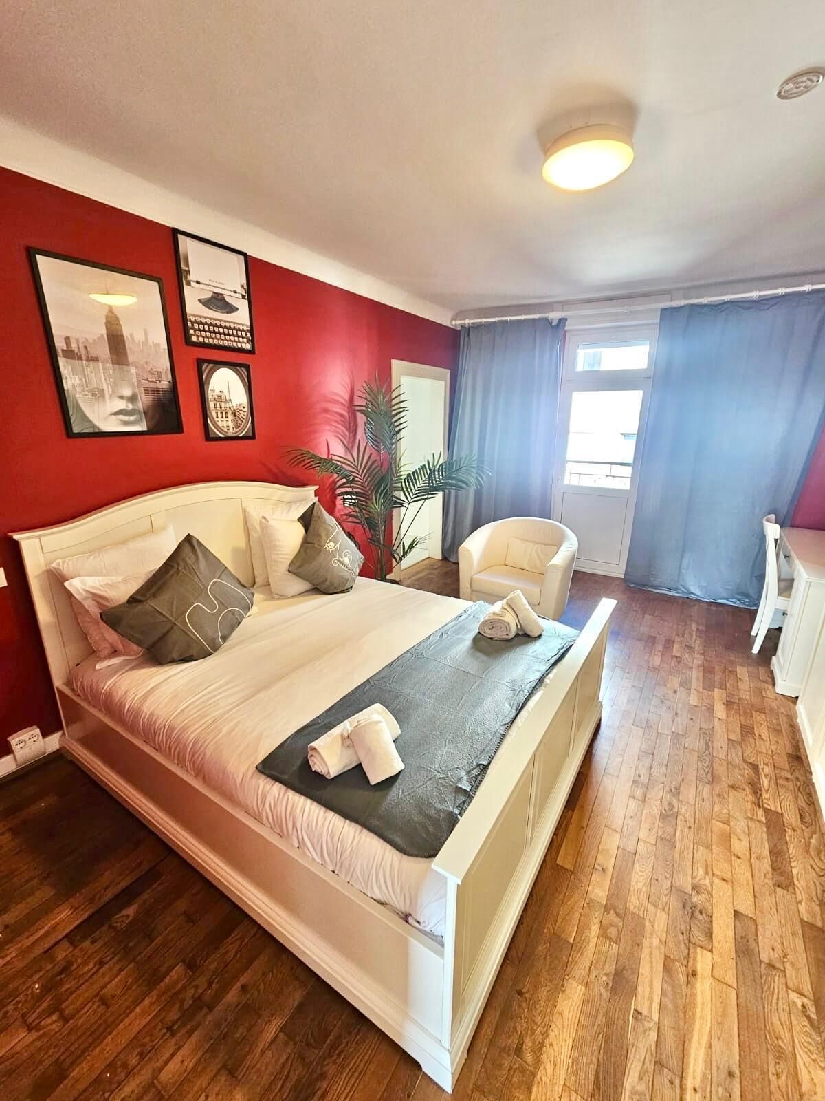 1 chambre, fer et planche à repasser, Wi-Fi gratuit