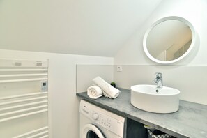 Shower, hair dryer
