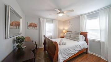 2 habitaciones, escritorio, wifi y ropa de cama